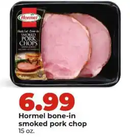 Hy-Vee Hormel bone-in smoked pork chop offer