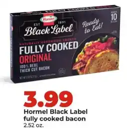 Hy-Vee Hormel black label fully cooked bacon offer