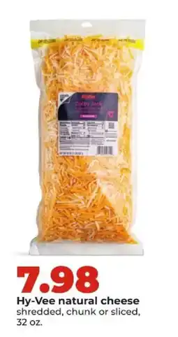 Hy-Vee Hy-Vee natural cheese offer