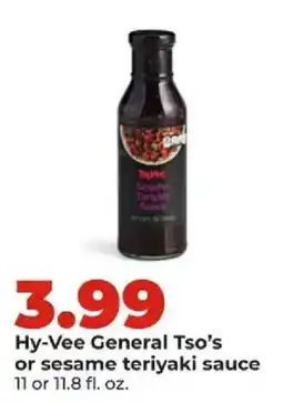 Hy-Vee Hy-Vee General Tso's or sesame teriyaki sauce offer
