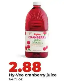 Hy-Vee Hy-Vee cranberry juice offer