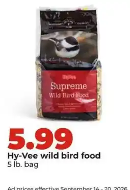 Hy-Vee Hy-Vee wild bird food offer