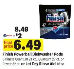 Meijer Finish Powerball Dishwasher Pods offer