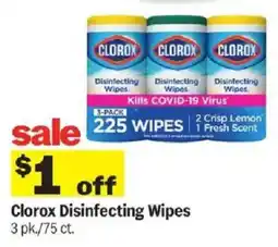 Meijer Clorox Disinfecting Wipes offer
