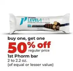 Hy-Vee 1st Phorm bar offer
