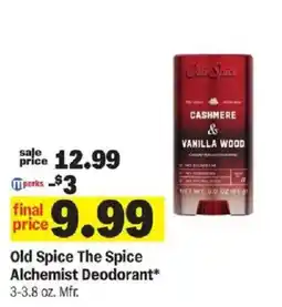 Meijer Old Spice The Spice Alchemist Deodorant offer