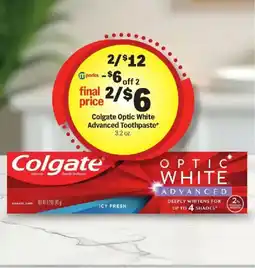 Meijer Colgate optic white advanced toothpaste offer