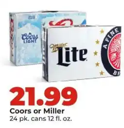 Hy-Vee Coors or Miller offer