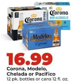 Hy-Vee Corona, Modelo, Chelada or Pacifico offer