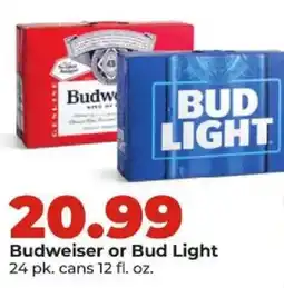 Hy-Vee Budweiser or Bud Light offer