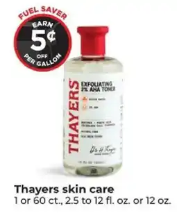 Hy-Vee Thayers skin care offer