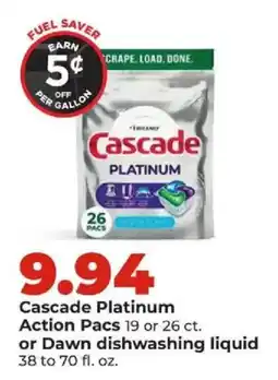 Hy-Vee Cascade Platinum Action Pacs offer