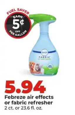 Hy-Vee Febreze air effects or fabric refresher offer