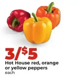 Hy-Vee Hot House red, orange or yellow peppers offer
