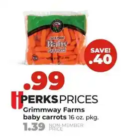 Hy-Vee Grimmway Farms baby carrots offer
