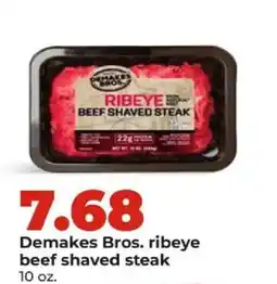 Hy-Vee Demakes Bros. ribeye beef shaved steak offer