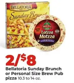 Hy-Vee Bellatoria Sunday Brunch or Personal Size Brew Pub pizza offer