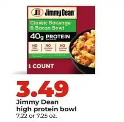 Hy-Vee Jimmy Dean high protein bowl offer