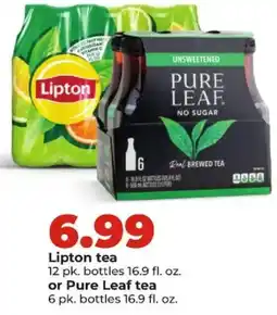 Hy-Vee Lipton tea or Pure Leaf tea offer
