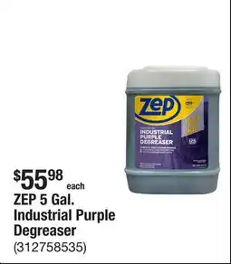 The Home Depot ZEP 5 Gal. Industrial Purple Degreaser offer