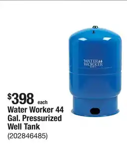 The Home Depot Water Worker 44 Gal. Pressurized Well Tank offer