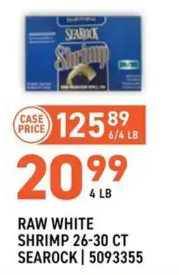 US Foods Chef's Store Searock raw white shrimp offer