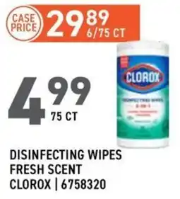 US Foods Chef's Store Clorox disinfecting wipes offer