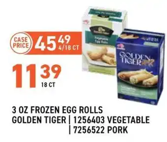 Golden Tiger frozen egg rolls