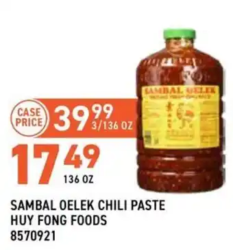 Sambal Oelek Chili Paste Huy Fong Foods
