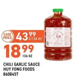US Foods Chef's Store Chili Garlic Sauce Huy Fong Foods offer