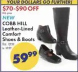 Boscov's Cobb Hill Leather-Lined Comfort Shoes & Boots offer
