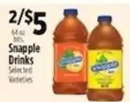 Pioneer Supermarkets Snapple Drinks offer