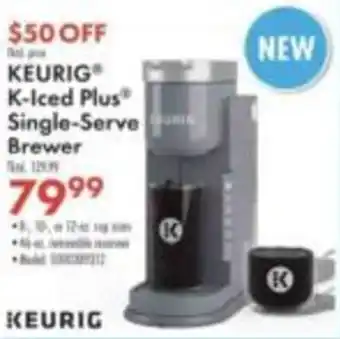 Keurig k-iced plus single-serve brewer