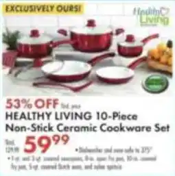 Boscov's Healthy Living 10-Piece Non-Stick Ceramic Cookware Set offer