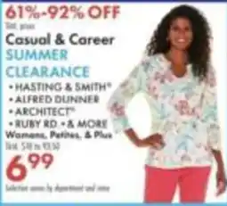 Boscov's Casual & Career Summer Clearance offer