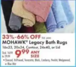 Boscov's Mohawk legacy bath rugs offer