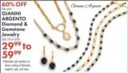 Boscov's Gianni Argento Diamond & Gemstone Jewelry offer