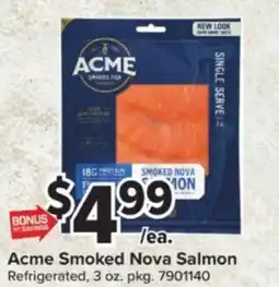 Giant Food Acme Smoked Nova Salmon offer