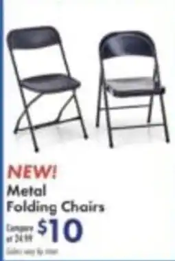 Boscov's Metal Folding Chairs offer
