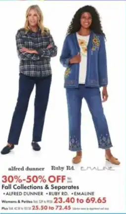Boscov's Fall Collections & Separates offer