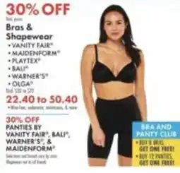 Boscov's Bras & Shapewear offer