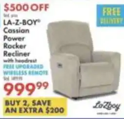 Boscov's La-Z-Boy Cassian Power Rocker Recliner offer