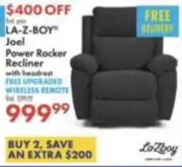 Boscov's La-Z-Boy Joel Power Rocker Recliner offer