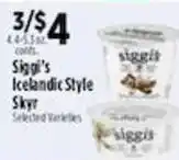 Pioneer Supermarkets Siggis Icelandic Style Skyr offer