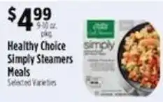 Pioneer Supermarkets Healthy Choice Simply Steamers Meals offer