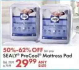 Boscov's Sealy ProCool Mattress Pad offer