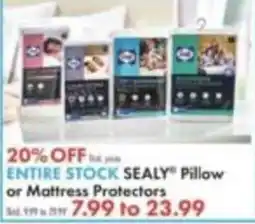 Boscov's Sealy Pillow or Mattress Protectors offer
