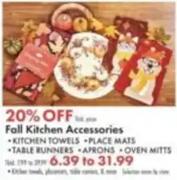 Boscov's Fall Kitchen Accessories offer