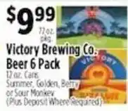 Pioneer Supermarkets Victory Brewing Co. Beer 6 Pack offer