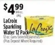Pioneer Supermarkets LaCroix Sparkling Water offer